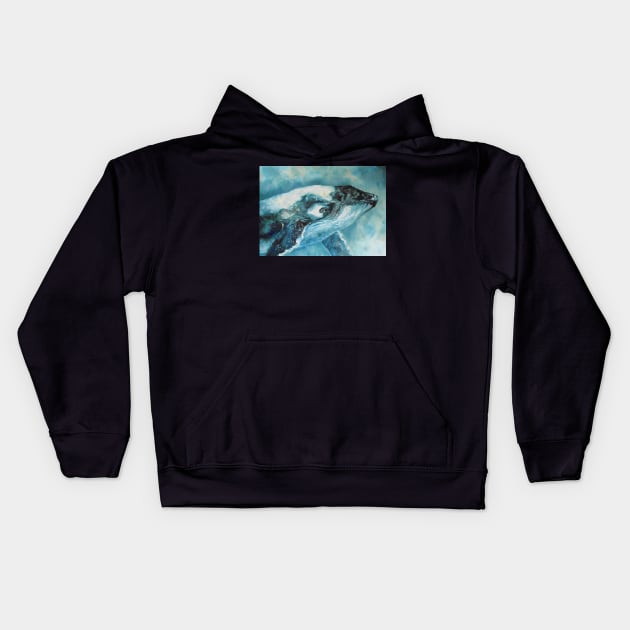 Whale Kids Hoodie by Kuhtina